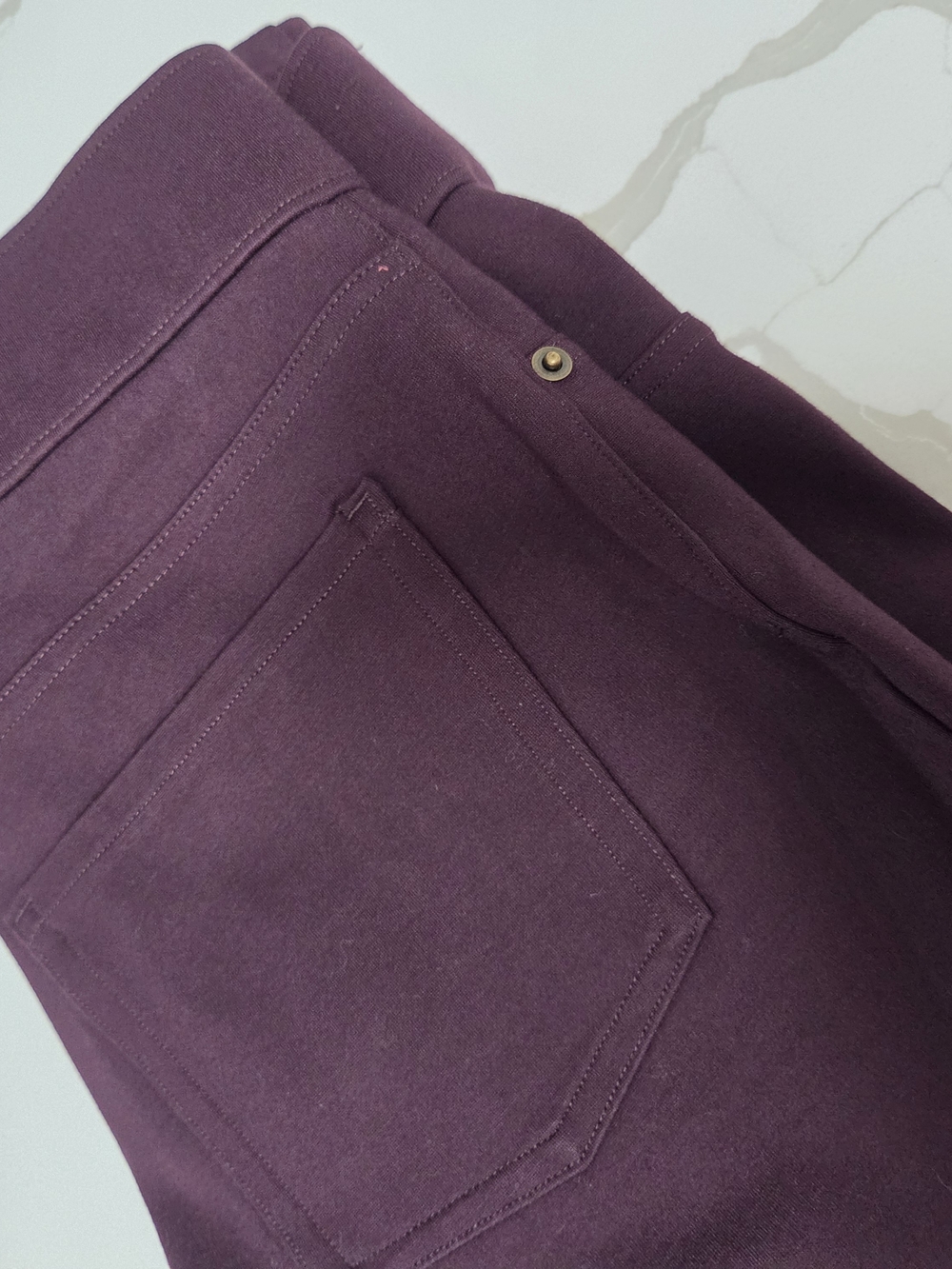 Spanx Plum Ponte Pull-On Skinny Pants - Small
